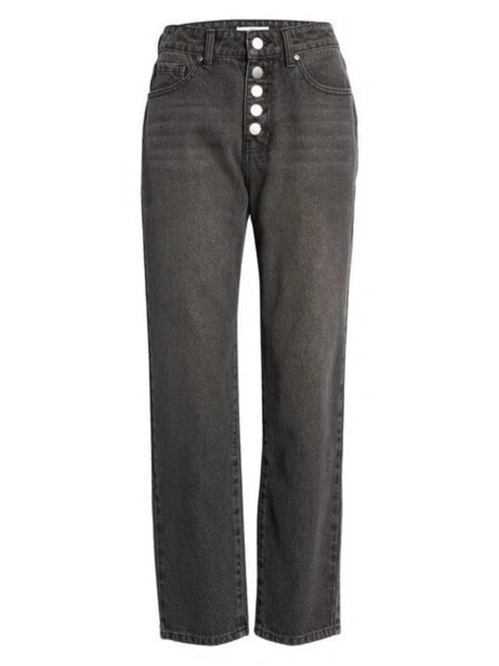 BP Nordstrom High-Rise Straight Leg Jeans in Charcoal Black